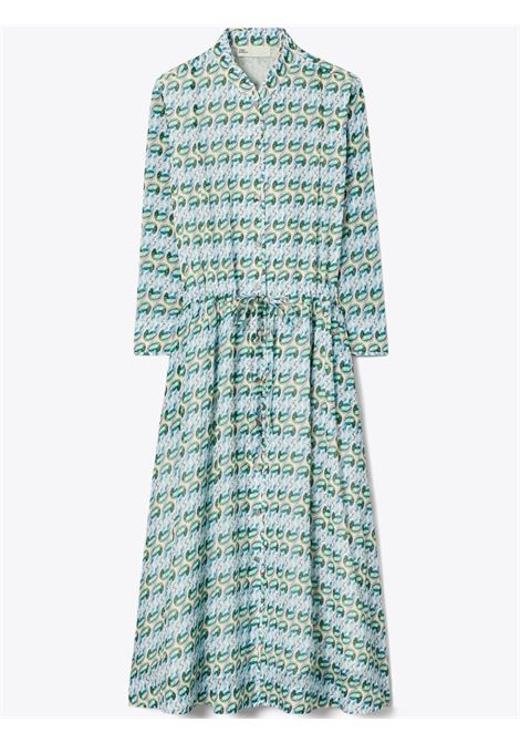 Green printed midi dress Tory burch - women